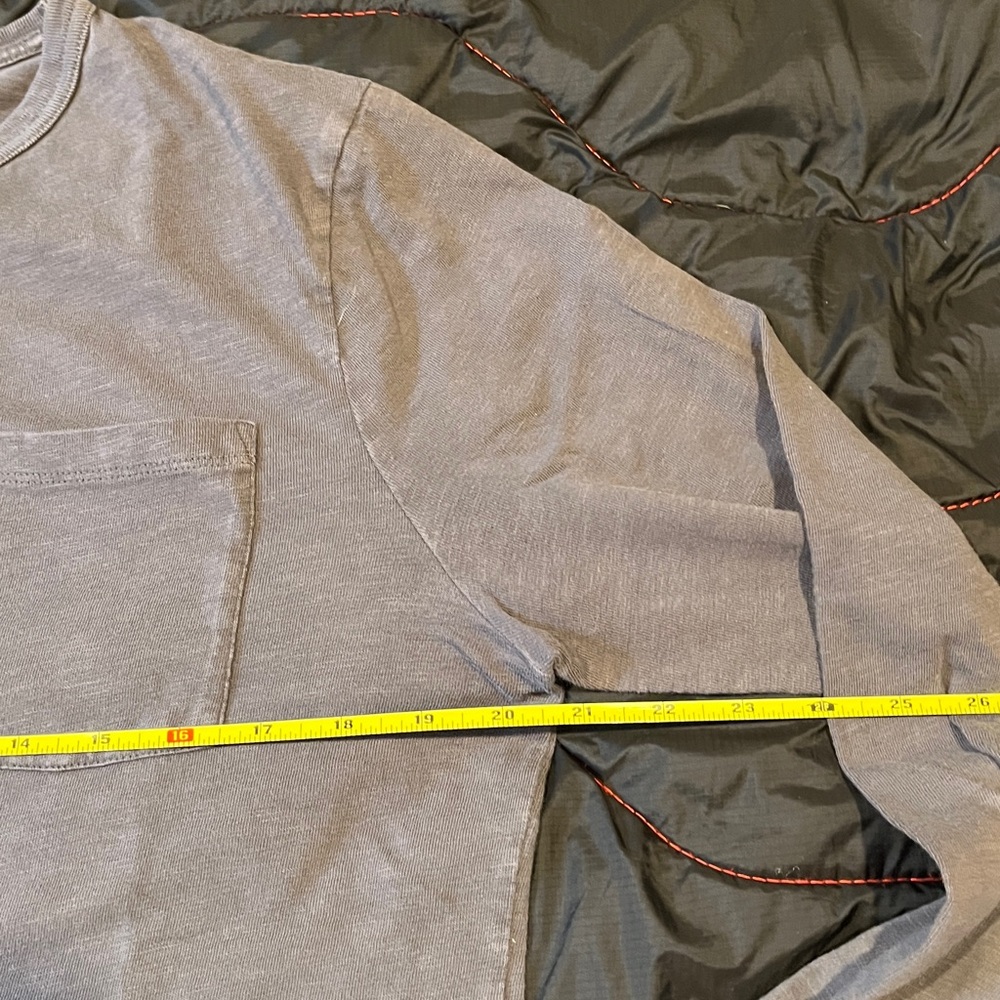 2 J.Crew Long Sleeve Tee Shirts Washed Navy & Washed Black - Picture 9 of 13